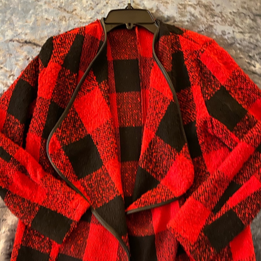 Red & Black Plaid Jacket